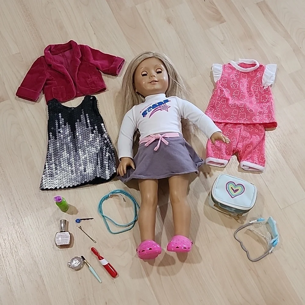 American Girl doll with extras